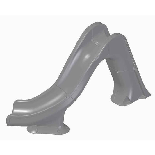 Global Pool Products TIDAL WAVE Inground Swimming Pool Water Slide Deck Mounted Right Curve Turn Grey GPPSTW-GREY-R