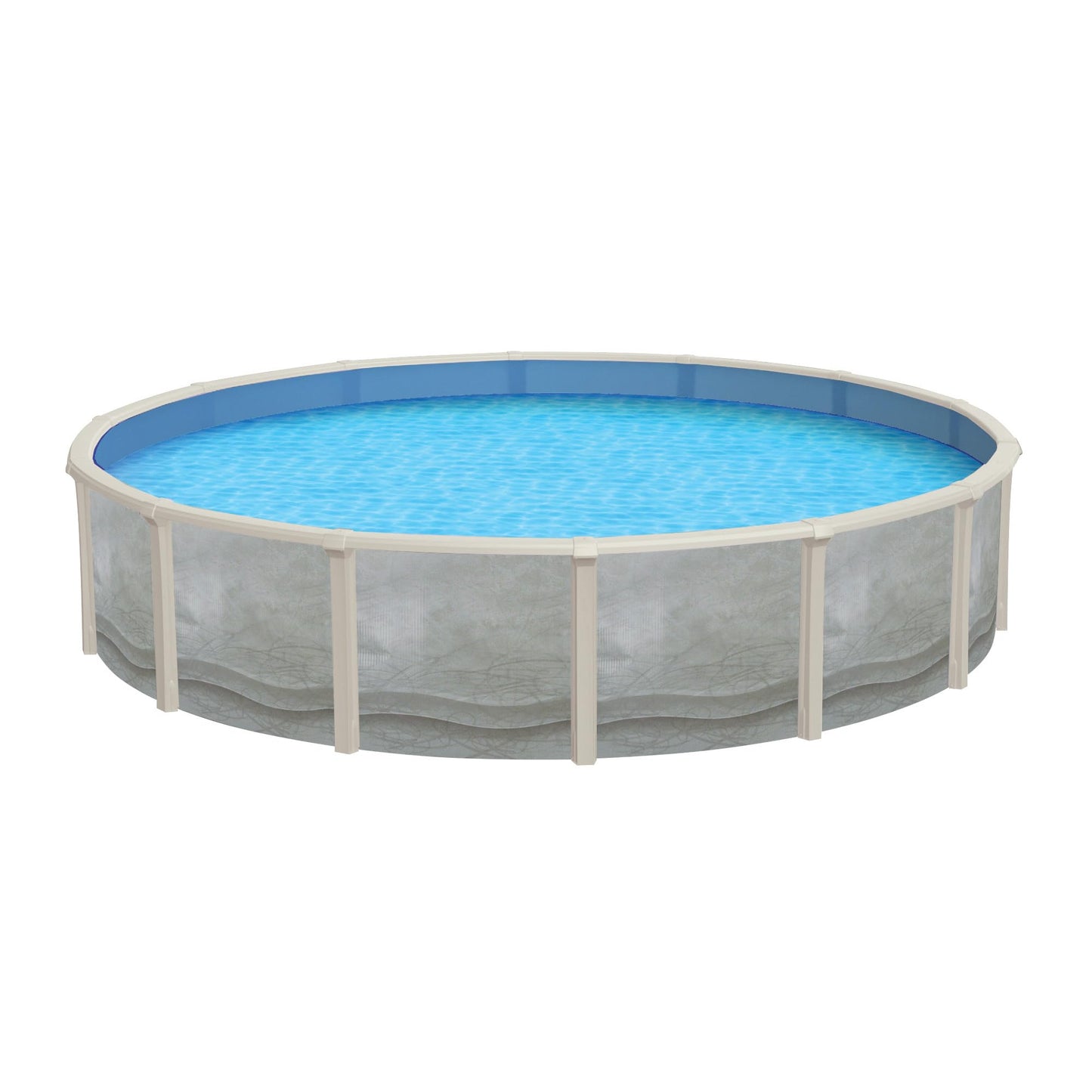 Blue Wave Trinity 24-ft Round 52-in Deep Steel Wall Above Ground Pool Package
